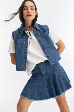 
                  
                    Falda Azalea en Denim - Indigo
                  
                