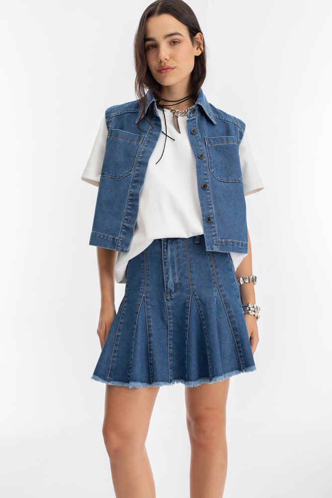 
                  
                    Falda Azalea en Denim - Indigo
                  
                