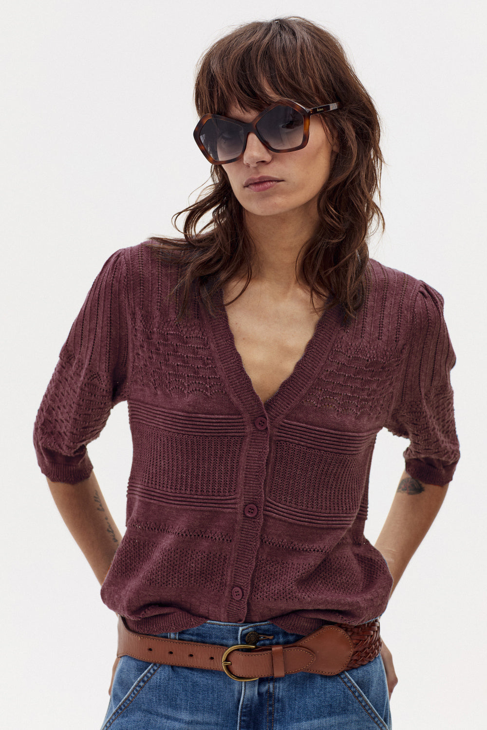 Cardigan Florence - Burgundy