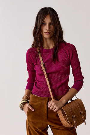 
                  
                    Top Tejido Vail en Lurex - Fucsia
                  
                