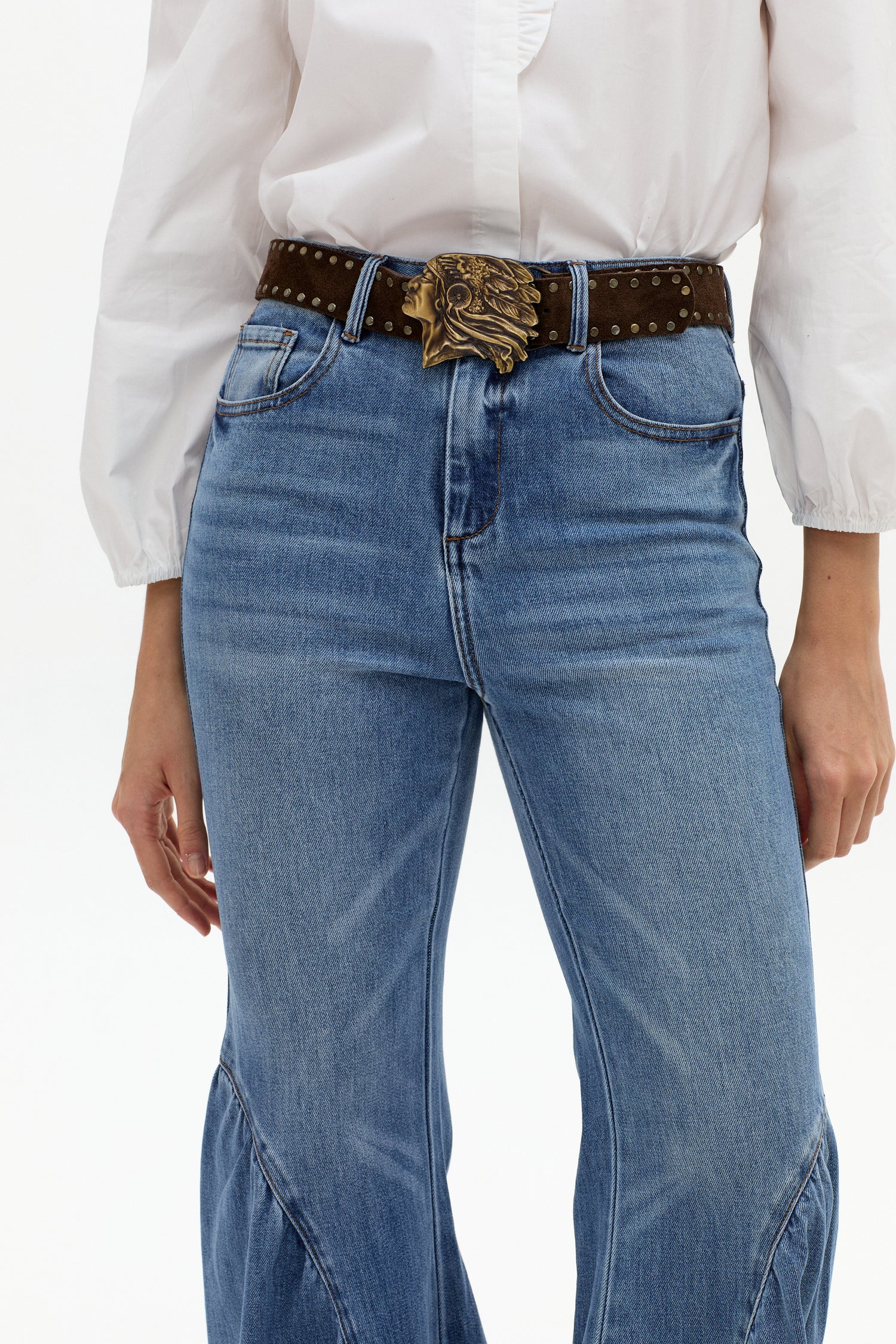 Cinturón de Cuero Indio - Marrón