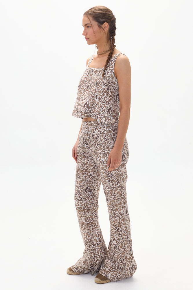 
                  
                    Pantalón Emilia en Lino - Astrid Print
                  
                