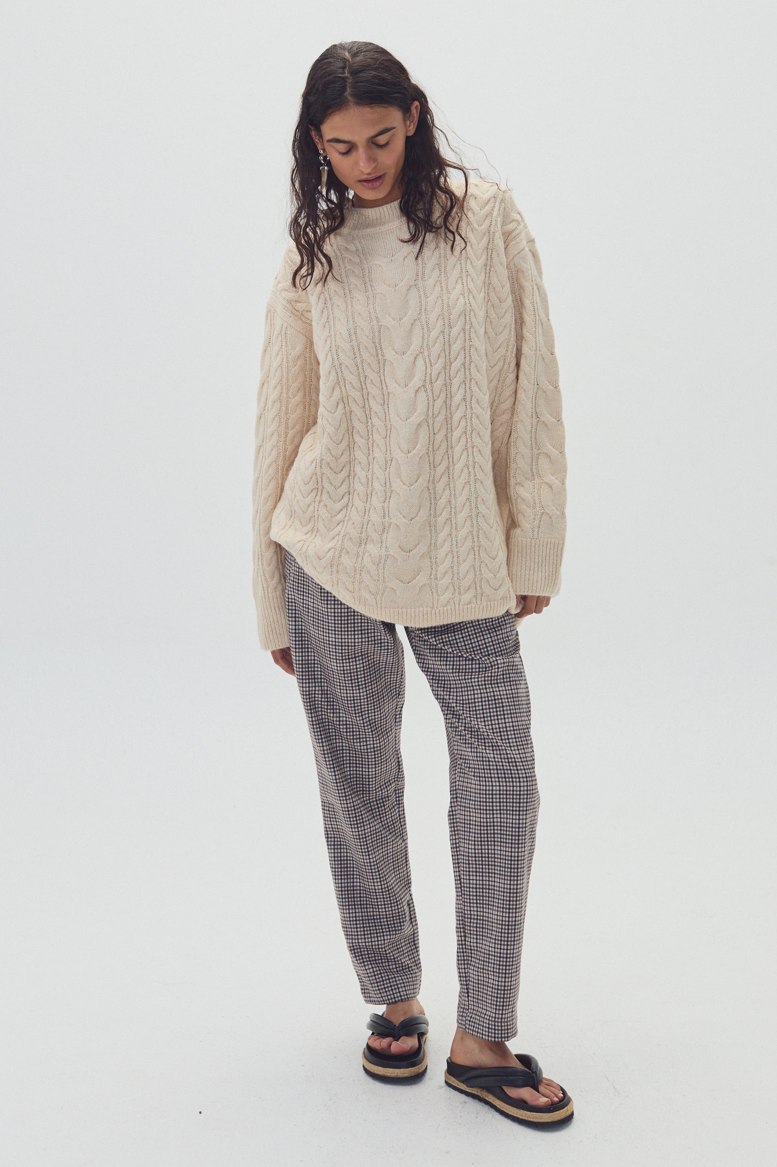 Sweater Mayfair en lana y alpaca - Beige