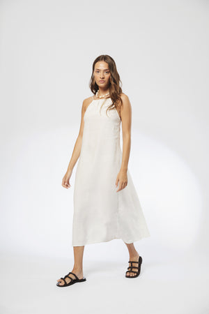 
                  
                    Vestido en Lino Sophie - Blanco
                  
                