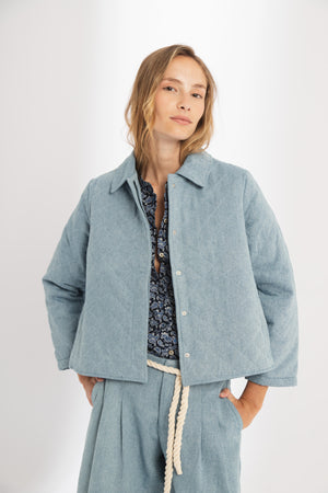 
                  
                    Chaqueta Balmoral en Denim - Celeste Vintage
                  
                