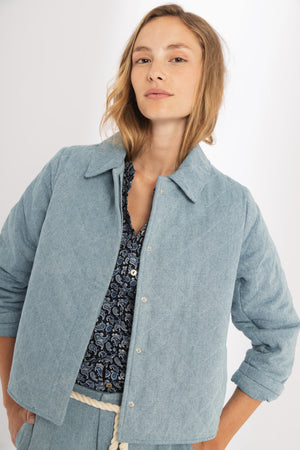 
                  
                    Chaqueta Balmoral en Denim - Celeste Vintage
                  
                