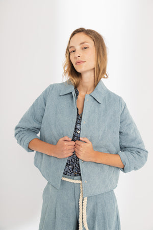 
                  
                    Chaqueta Balmoral en Denim - Celeste Vintage
                  
                