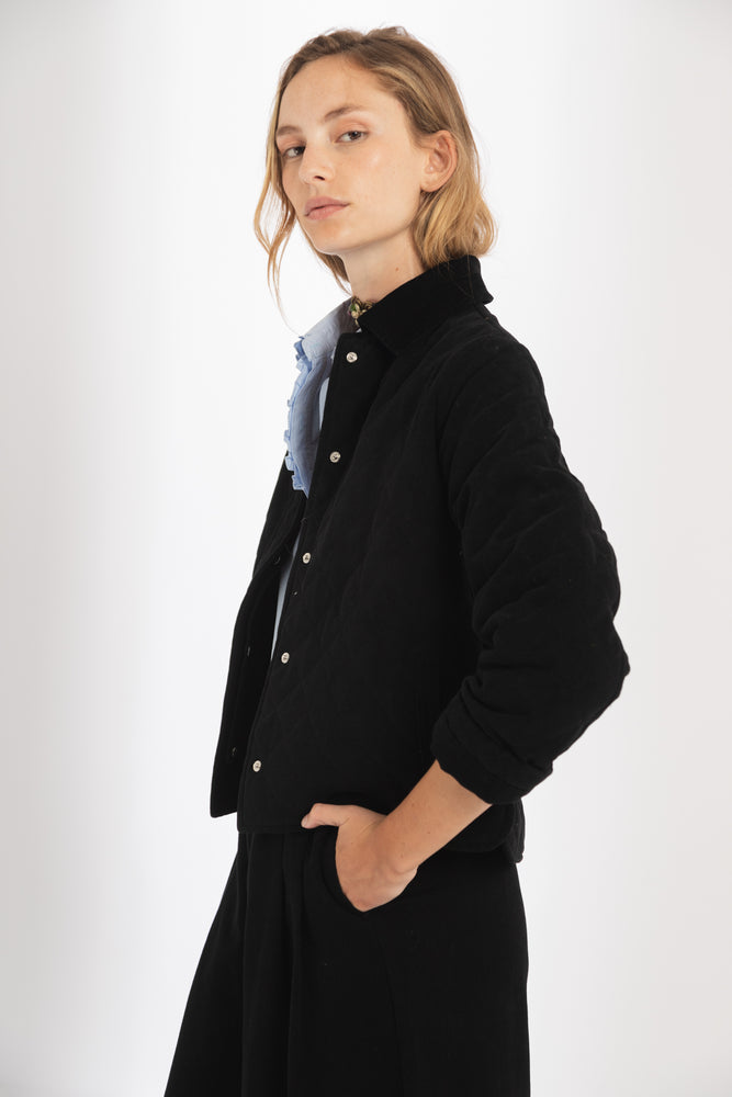 
                  
                    Chaqueta Balmoral en Canvas - Negro
                  
                