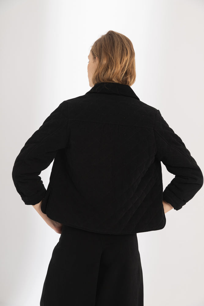 
                  
                    Chaqueta Balmoral en Canvas - Negro
                  
                