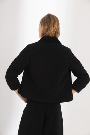 
                  
                    Chaqueta Balmoral en Canvas - Negro
                  
                