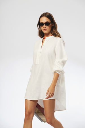 
                  
                    Vestido Oasis en Lino - WHT
                  
                