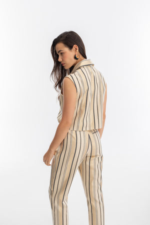 
                  
                    Top Mumbai en Jacquard - Gold Stripes
                  
                